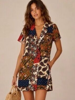 ZARA Paisley Dress - Size S